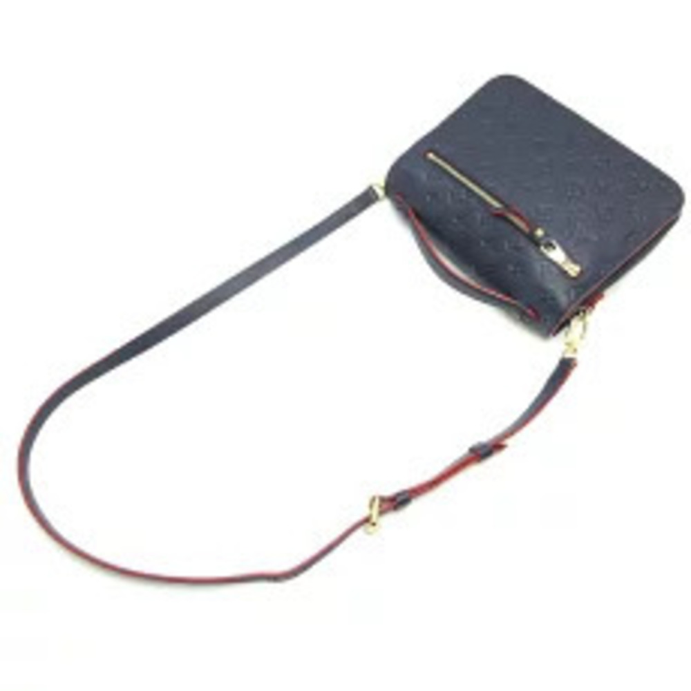 Louis Vuitton Pochette Metis Shoulder Bag Empreinte Marine Rouge Navy Blue Red - Picture 4 of 6